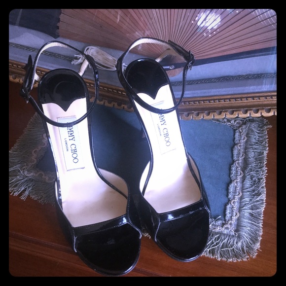SOLD OUT Jimmy Choo Patent Anke Sandals SOLD OUT - Picture 2 of 8